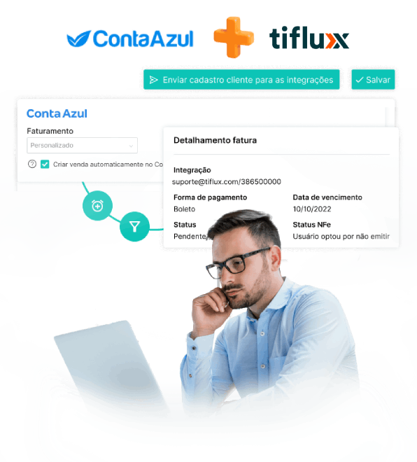 Dashboard Tiflux - Filtro e Tickets